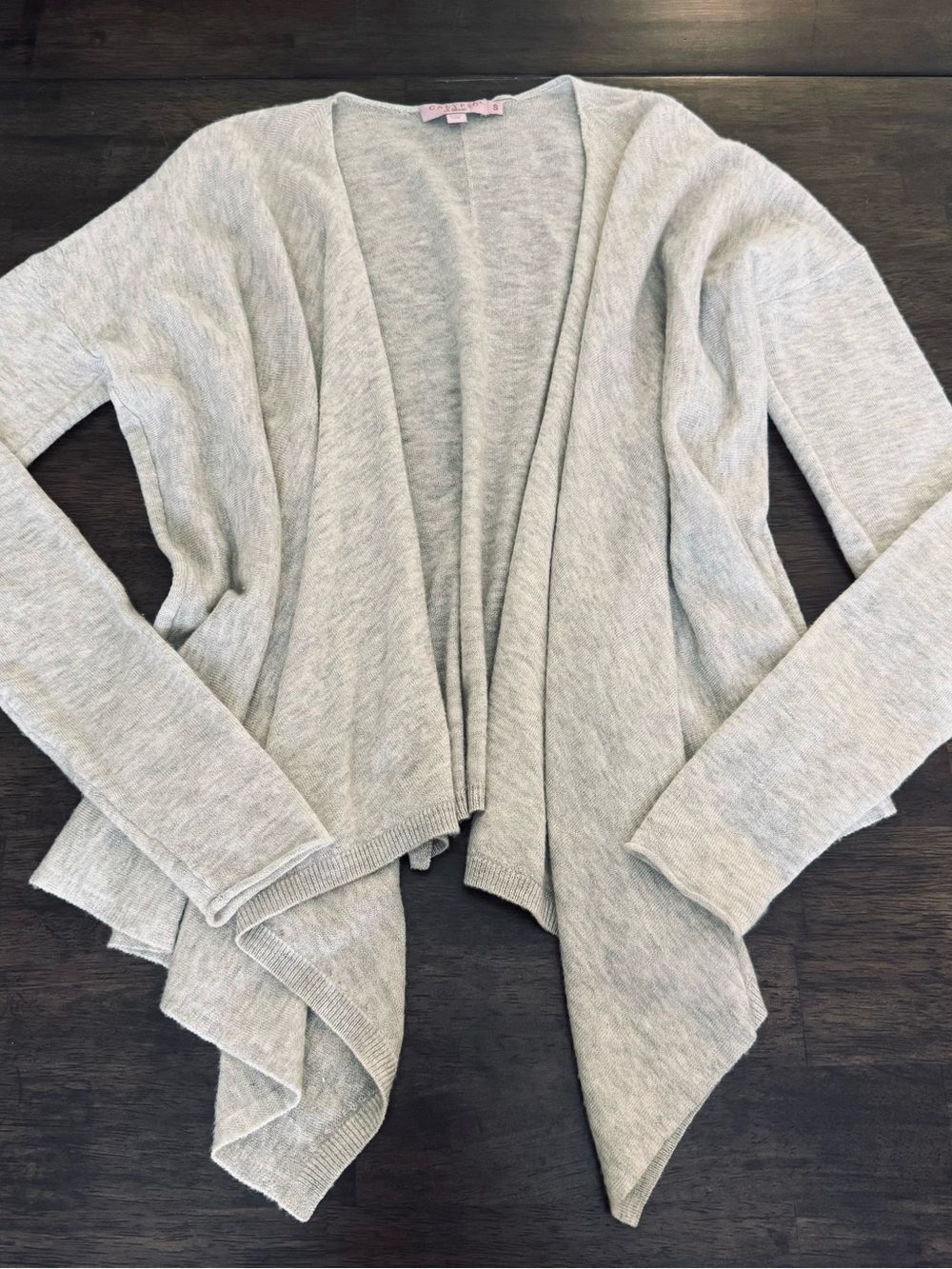 Calypso St. Barth Gray Cashmere Cardigan Sweater S